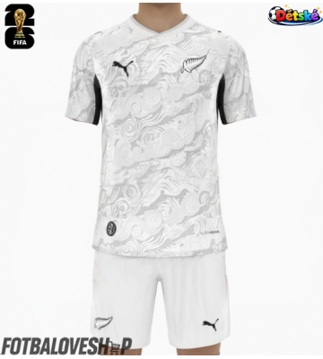 Nový Zéland Dětské Domácí Dres MS 2026 Krátký Rukáv (+ trenýrky)